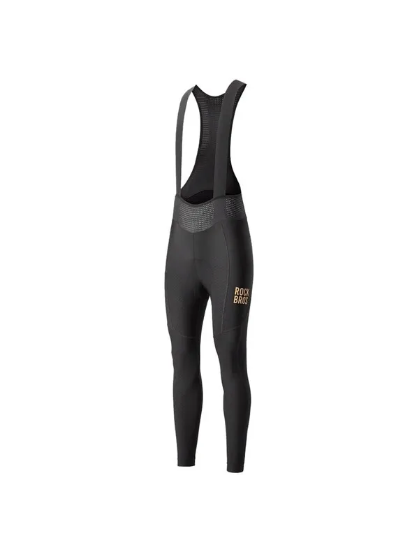 Rockbros YDCK012-1 Long Fleece Bib Tights with Pad Size XXL - Black
