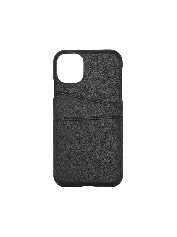 ONSALA Mobile Cover Leather Black iPhone 11