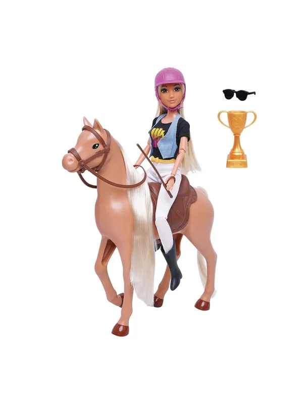 Masen Toys Doll w/jumping horse