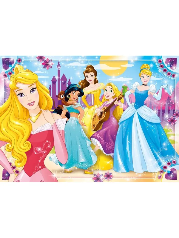 Clementoni Jigsaw Puzzle Super Color Maxi Disney Princess 104pcs. Gulv