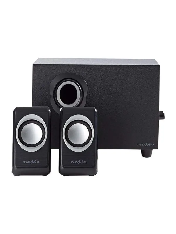 Nedis - speaker system - for PC - 2.1 kanaler