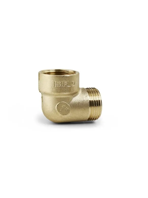 Isiflo Elbow brass 90° female/male 38