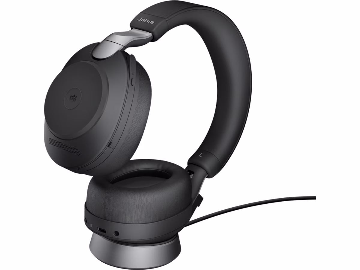 Jabra Evolve2 85, Link380a MS Stereo Stand Black