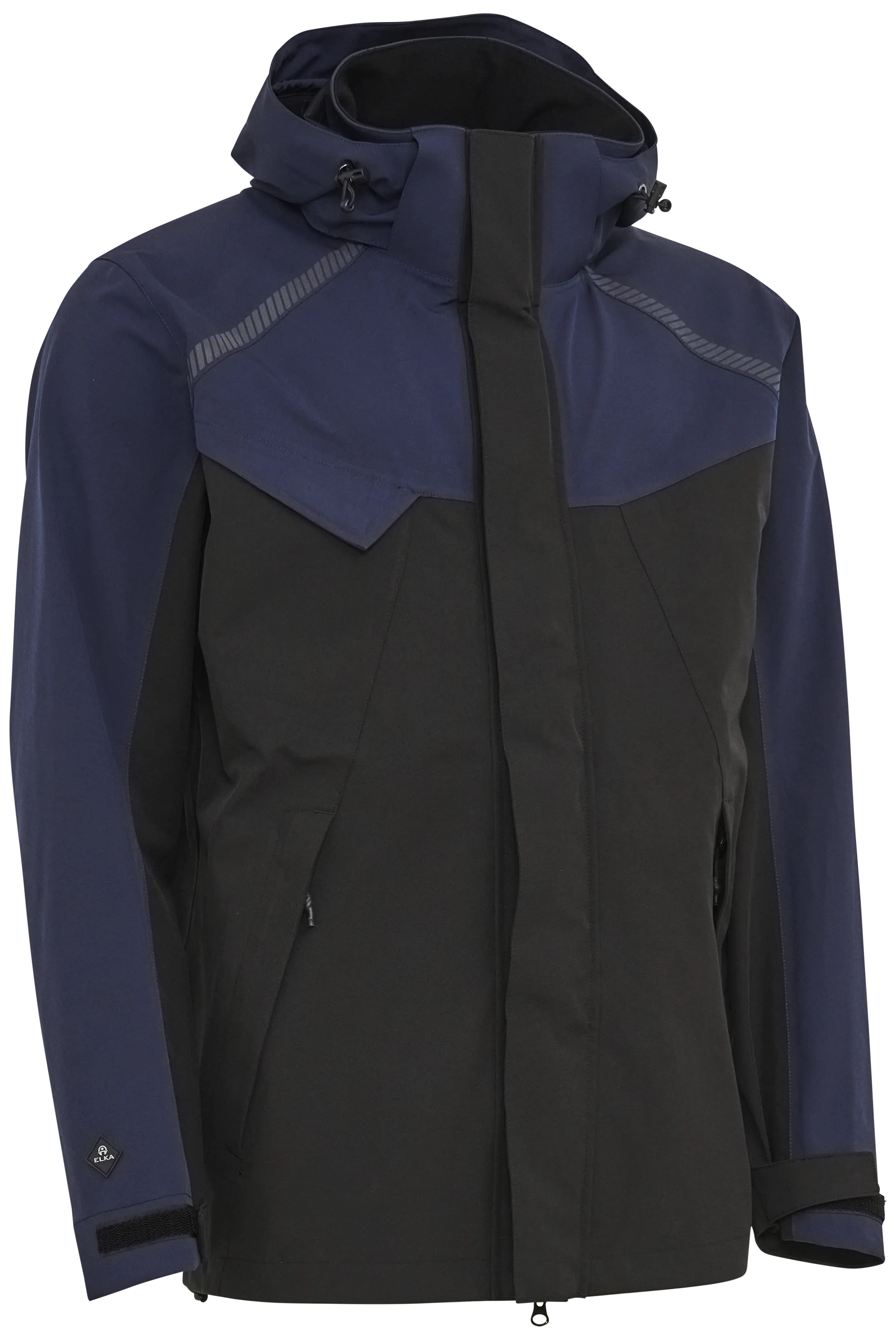 Arbeidsjakke stretch 3-lags 186101 marine str./sort str. 3XL