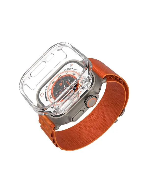 FIXED PURE Case w. Glass for Apple Watch 49 mm Clear
