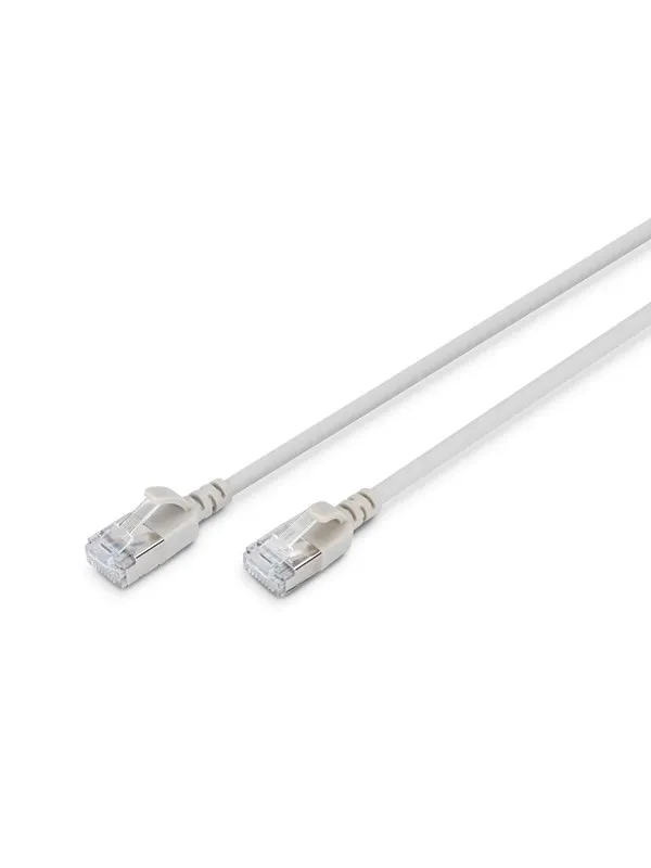 DIGITUS CAT 6A F-FTP Slim Patch Cord - 5m - Grå - 5m