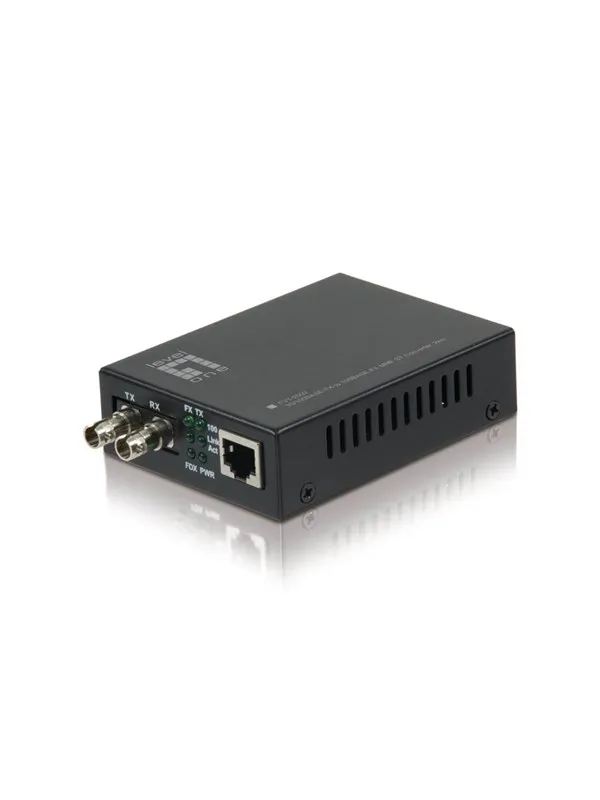 LevelOne FVT-2002 J45 to ST Fast Ethernet Media Converter Multi-Mode Fiber 1310nm 2km