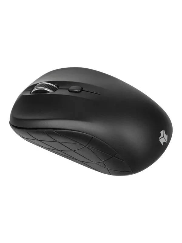 iBOX Rosella PRO - mouse - 2.4 GHz - black - Mus - Optisk - 3 knapper - Svart