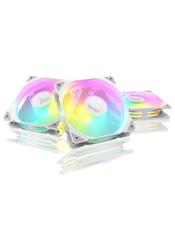 ASUS TUF GAMING TR120 REVERSE 3-pack - Kabinettvifte - 120mm - Hvit - 29 dBA