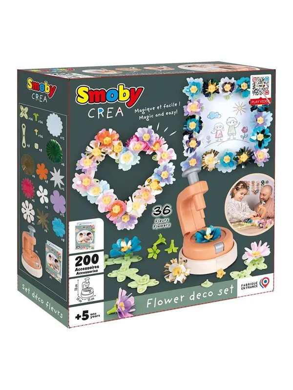 Smoby - Crea Flower Making Decoration Kit 200pcs.