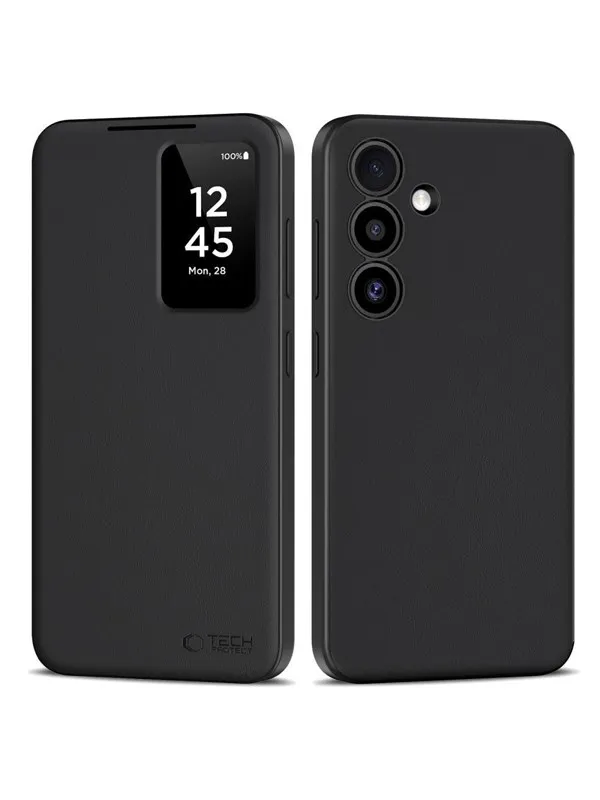 Tech-Protect Smart Wallet Case for Samsung Galaxy S25+ - matt black