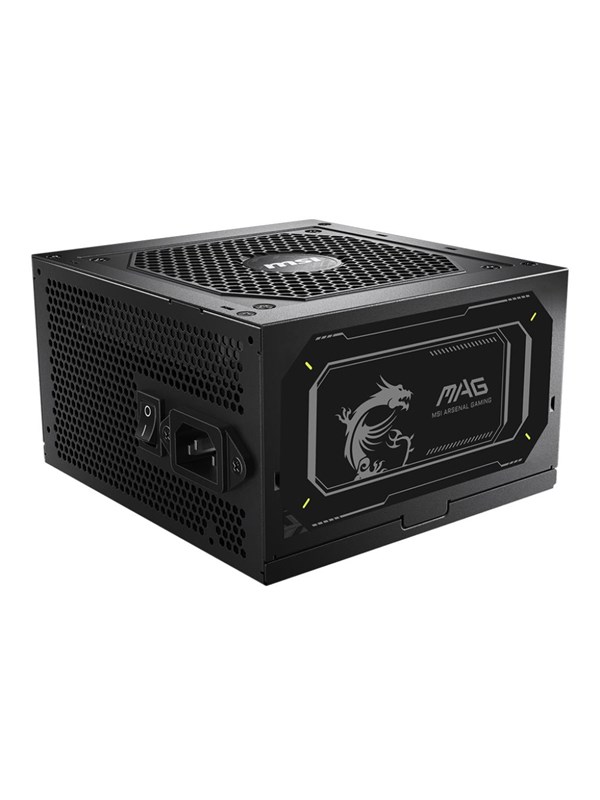 MSI MAG A850GL PCIE5 II Strømforsyning (PSU) - 850 Watt - 120 mm - ATX 3.1 - 80 Plus Gold sertifisert
