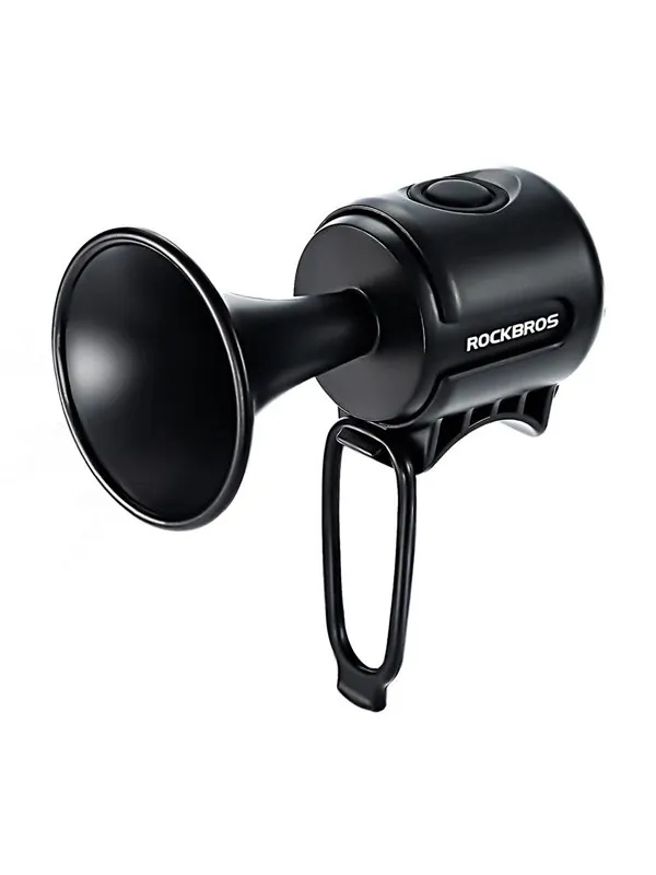 Rockbros 34210002001 electronic bicycle bell - black