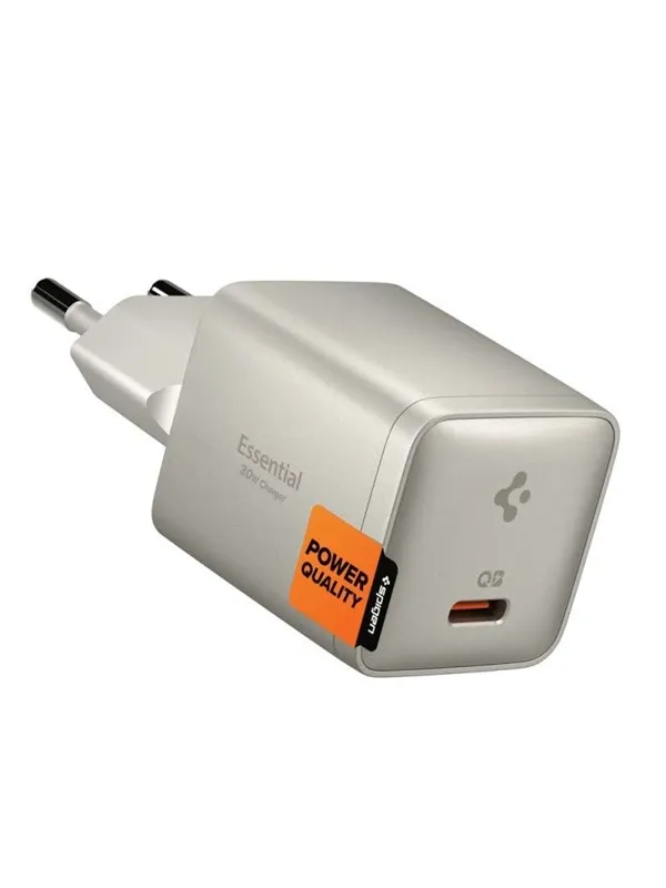 Spigen ArcStation Essential 30W USB-C Wall Charger - Natural Titanium
