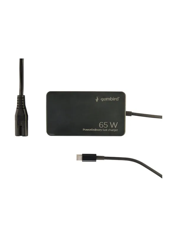 Gembird - USB-C power adapter - power delivery GaN fast - 65 Watt