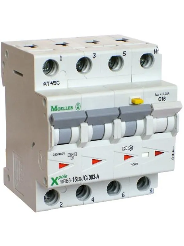 Eaton Mrb6-10/3n/c/003-a - combined residual circuit and miniature