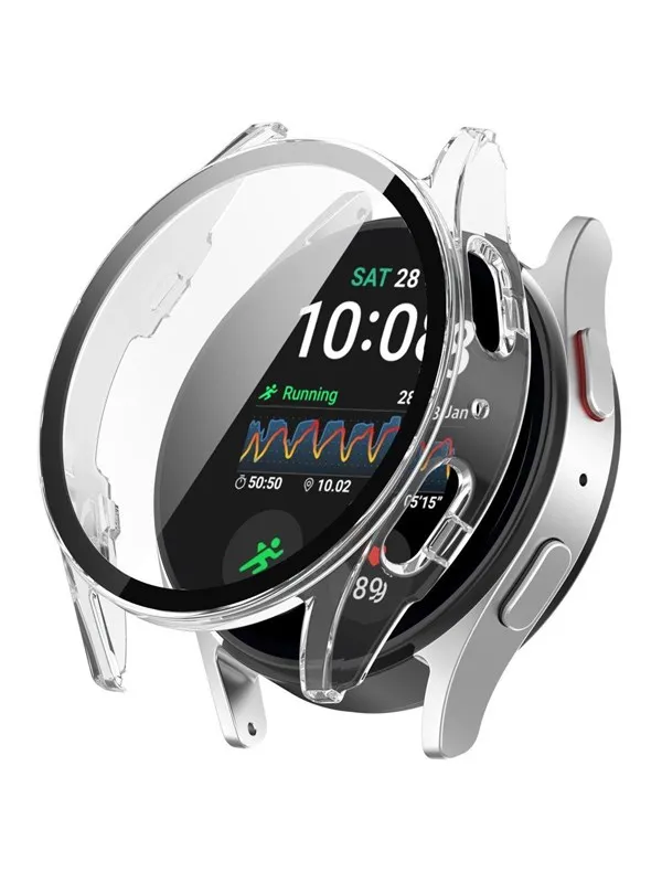 Tech-Protect Defense360 Case for Samsung Galaxy Watch 7 (40mm) - Transparent