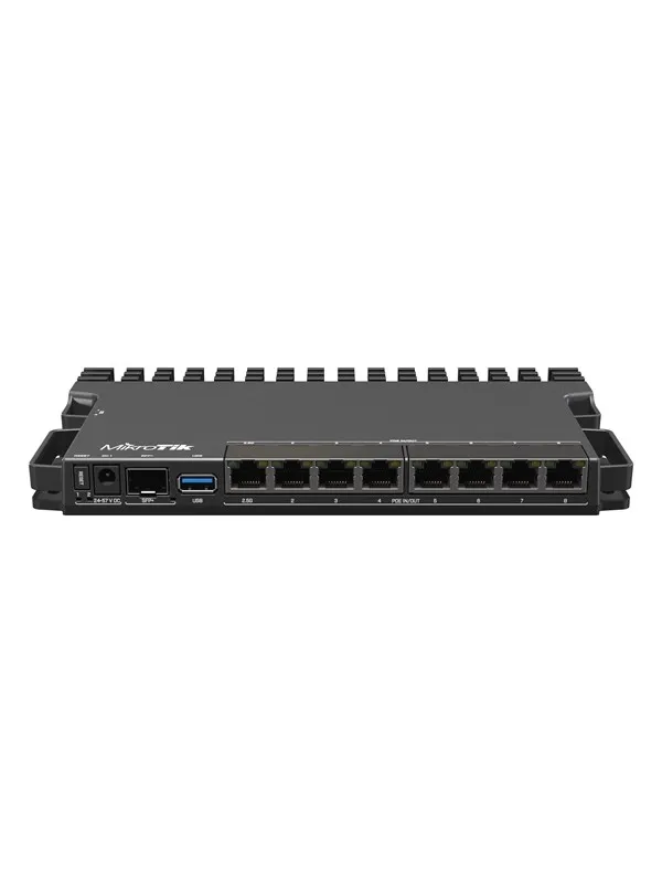 MikroTik RB5009UPR+S+IN 9-Port POE (130W) Router (7x 1G RJ45 / 1x 2.5G RJ45 / 1x 10G SFP+) - Router