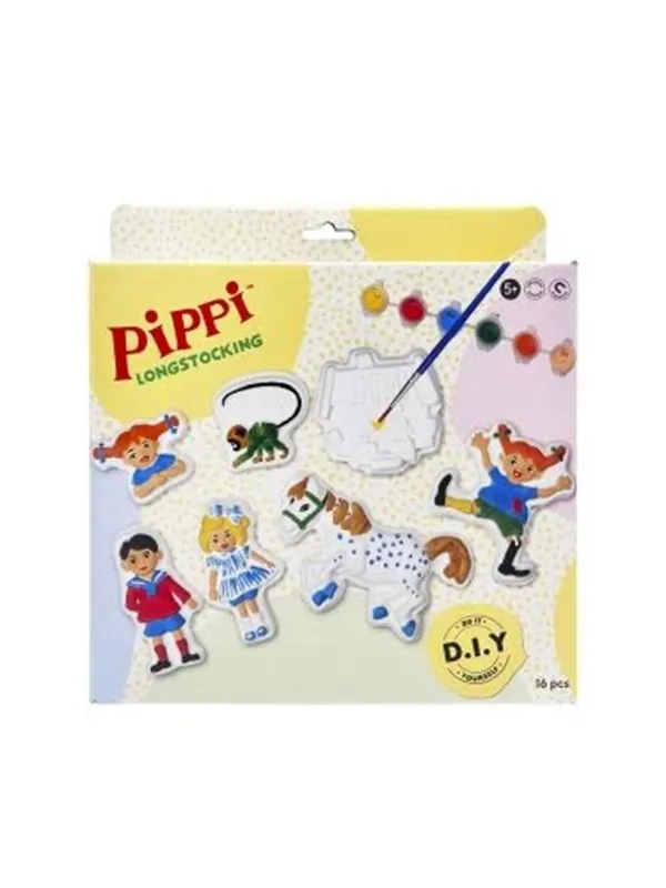 Micki PippiI 7 magnet gips figurer 16 dele