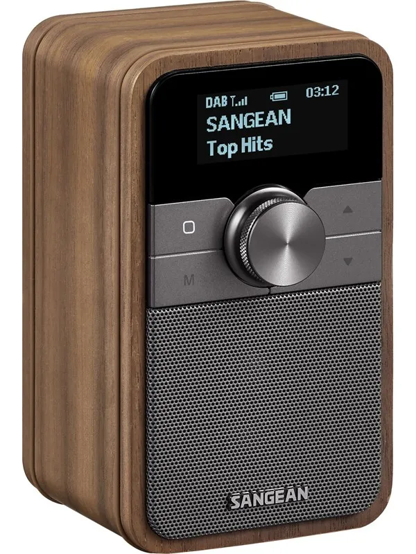Sangean DDR-8 DAB+/FM-RDS/Bluetooth Radio Vintage Walnut - DAB+/FM - Mono - Valnøtt