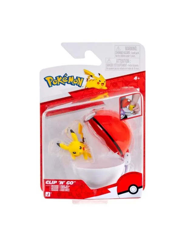 Pokemon CLIP N GO PIKACHU WITH POKE BALL