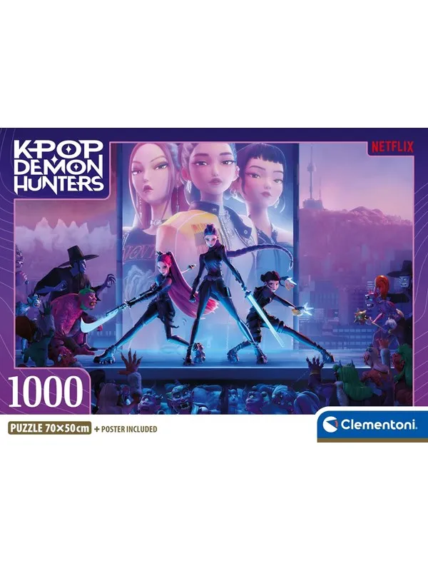 Clementoni K-Pop Demon Hunters - Compact 1000 brikker