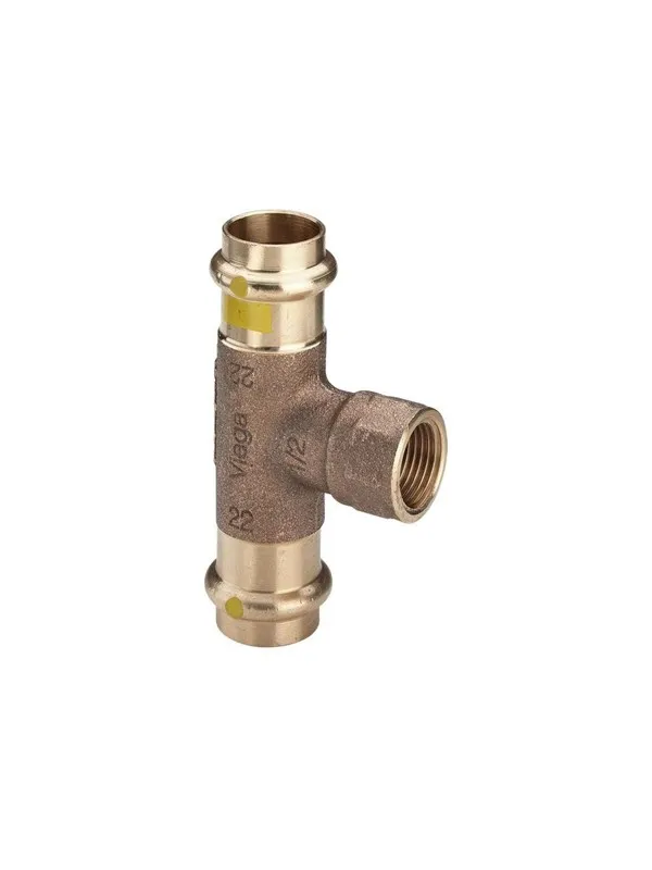 Viega Profipress G T-piece 22 x 1/2" x 22 mm gunmetal