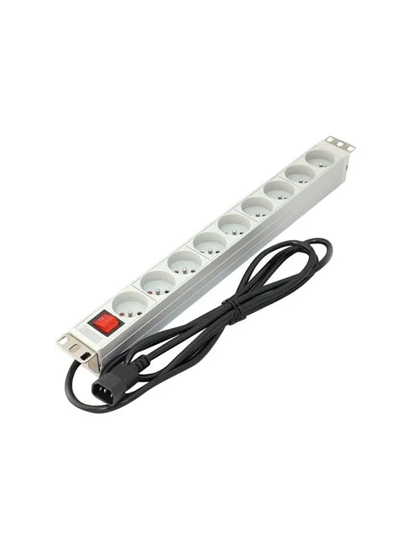 DIGITUS 9-Port - 1U - Aluminum PDU