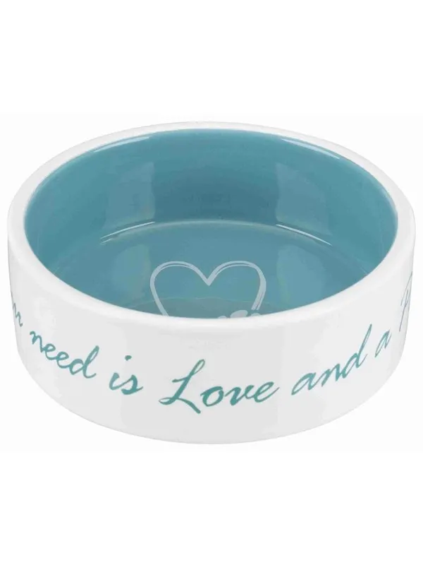 Trixie Pet's Home Ceramic Bowl Blue 0.8L 16cm