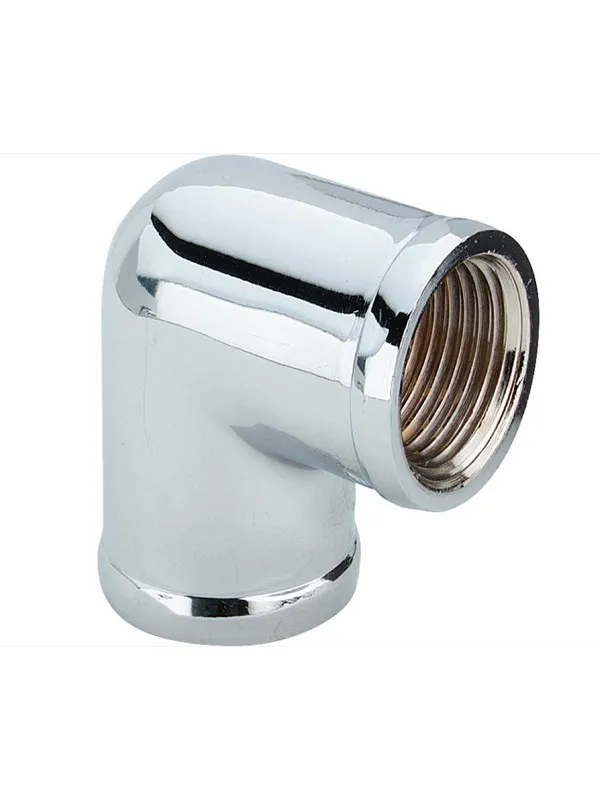 Viega Angle 90° socket/socket 1/2" brass chrome-plated