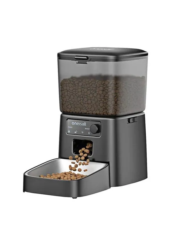 Oneisall PFD001 Pro Smart Food Dispenser for Pets Black
