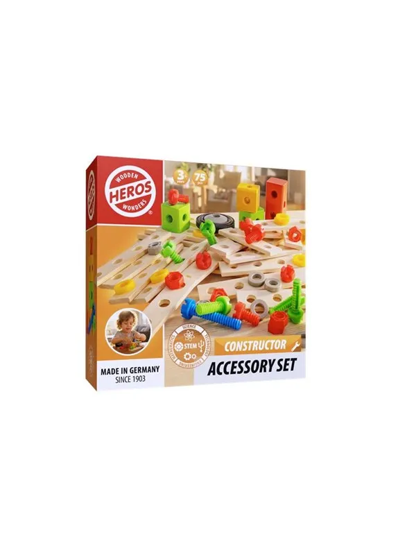 Heros FSC® Constructor - Tilbehørssett, 75 deler