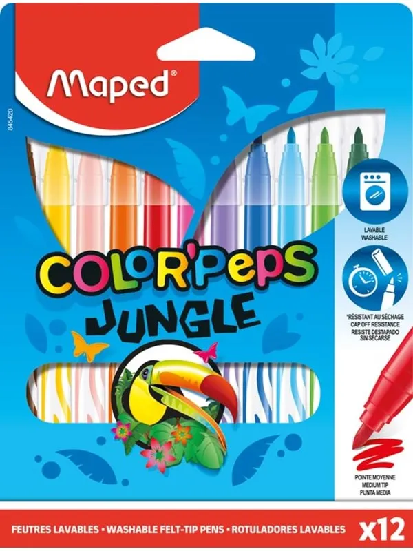 Maped Color'Peps Jungle Felt-pens x12