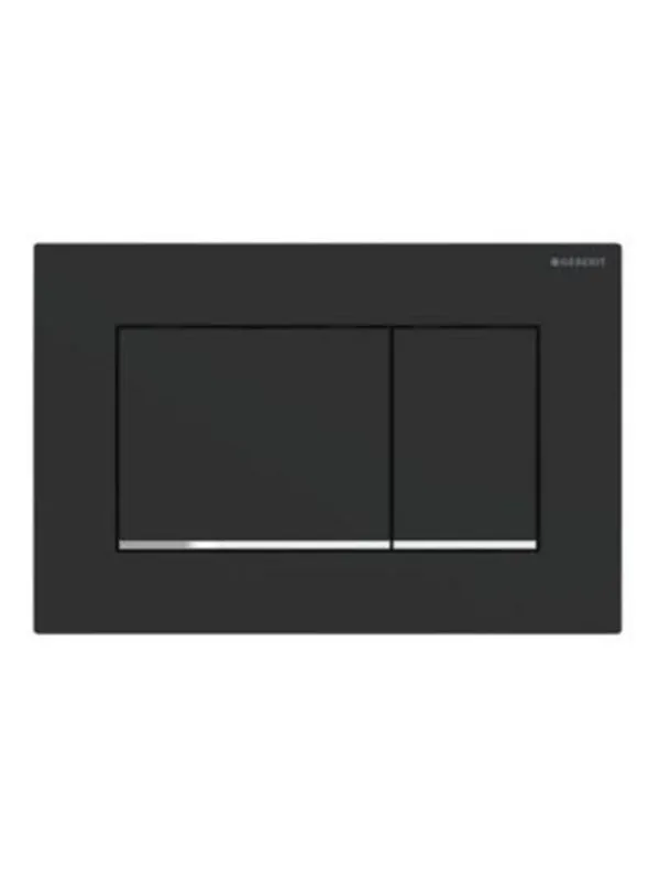 Geberit SIGMA30 betjeningsplade dobbeltskyl sort