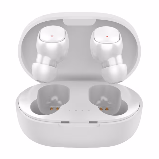 A6S PRO TWS Trådløse Hodetelefoner HiFi Lyd Støydempende Bluetooth In-Ear - Hvit