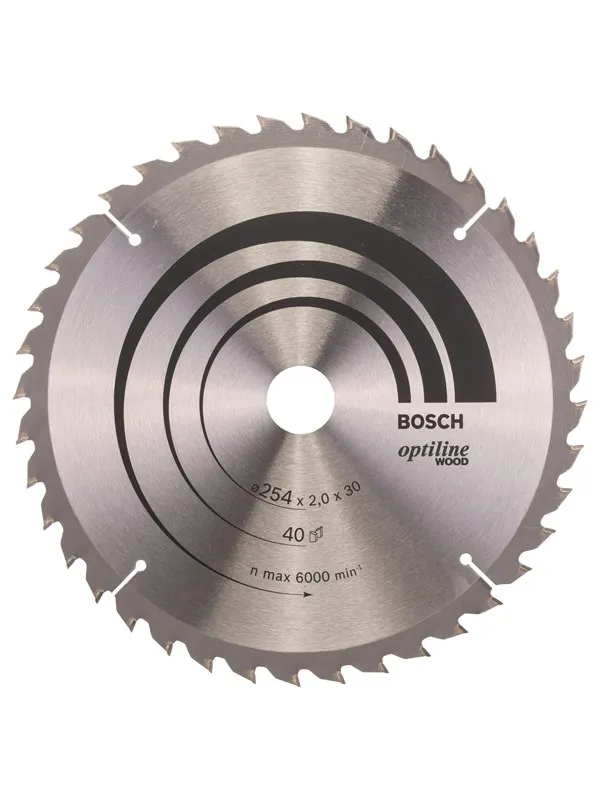 Bosch Sirkelsagblad Optiline Wood 254 x 30 x 2,0 mm, 40