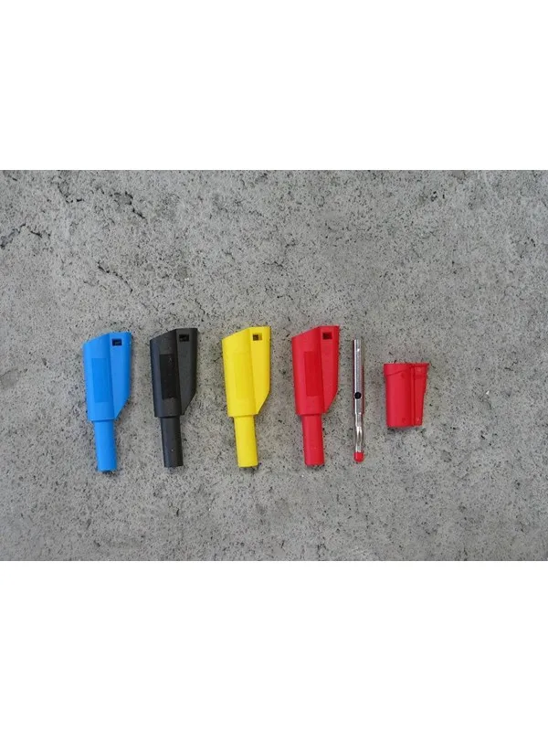 Elma Instruments Safety banana plug - 1076 red