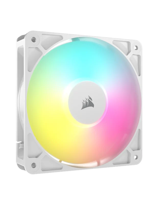 Corsair RS120 ARGB - Kabinettvifte - 120mm - Hvit med RGB-lys - 36 dBA