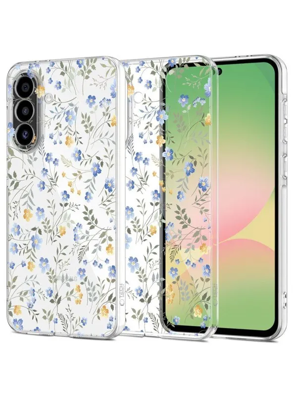 Tech-Protect FlexAir Case for Samsung Galaxy A56 5G - Daisies with Leaves
