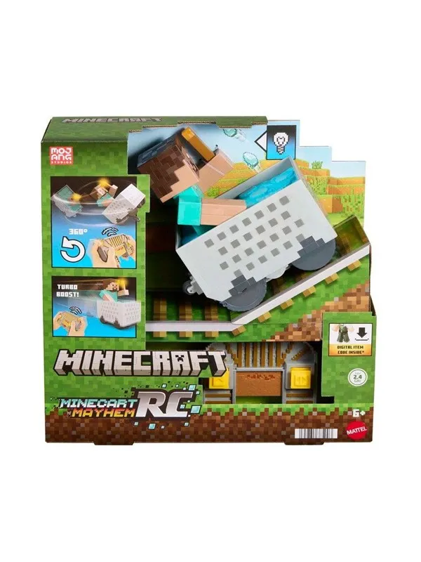 Minecraft RC Steve with Minecart