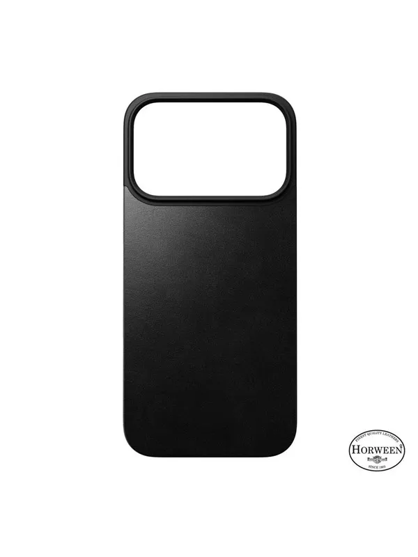 Nomad - Magnetic Leather Back - iPhone 17 Pro | Black | Horween | MagSafe