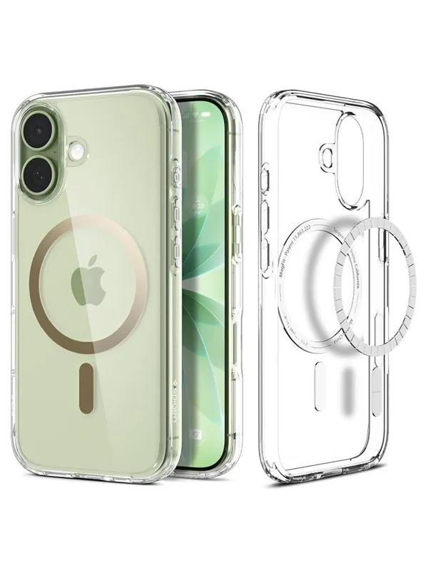 Spigen Ultra Hybrid MagSafe Case for iPhone 17 - Transparent Gold