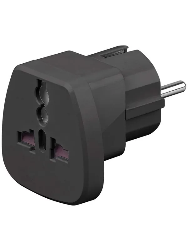 Pro Travel adapter to CEE7/7 - Black