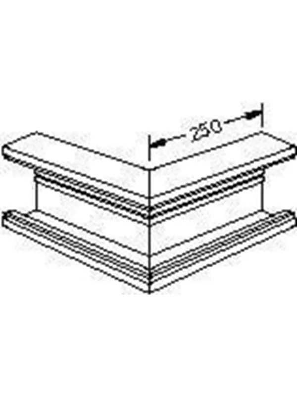 Hager External corner br 70130 pw