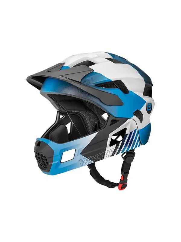 Rockbros TS-61 10110061002 Children's Bike Helmet with Detachable Chin Size M (54-57) - Blue