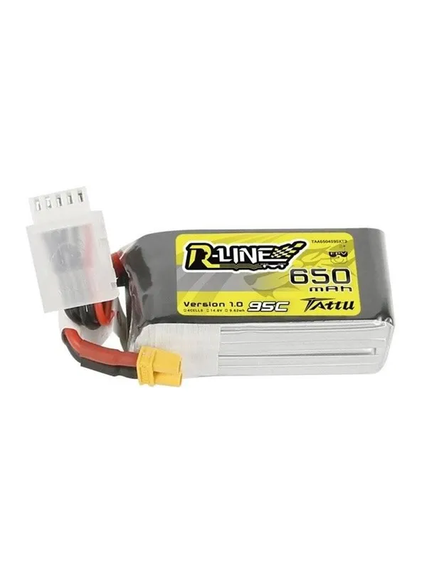 Gens ace &Tattu - Tattu R-Line 650mAh 14.8V 95C 4S1P Battery XT30