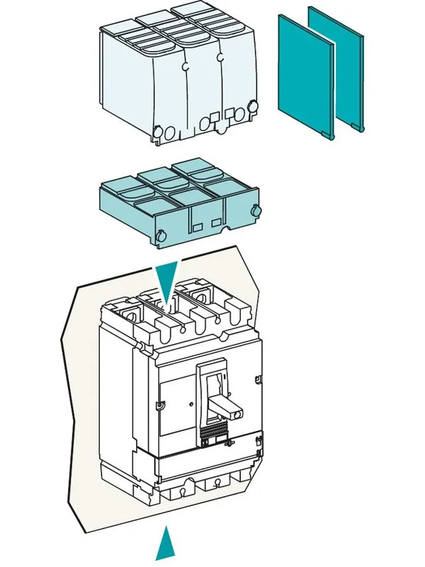 Schneider Electric 1 3p short terminalshield