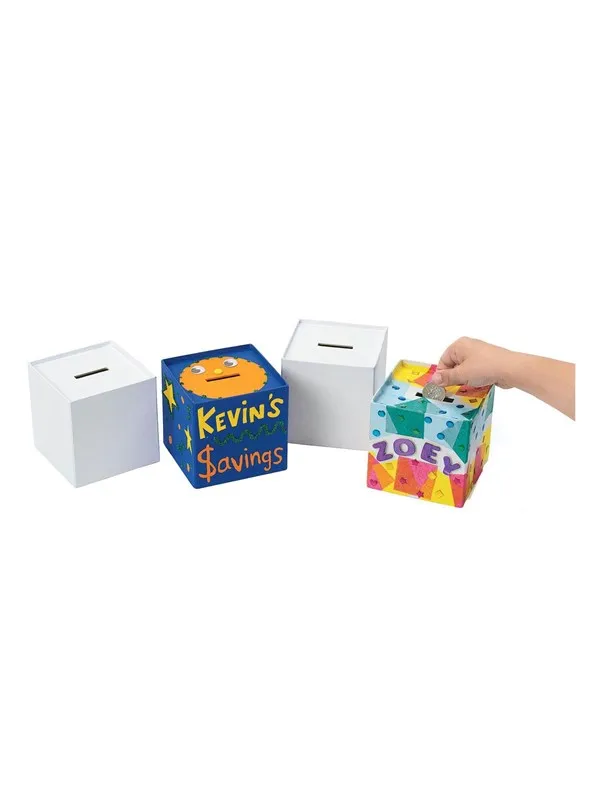 Colorations - Decorate your own Money Box Set of 12