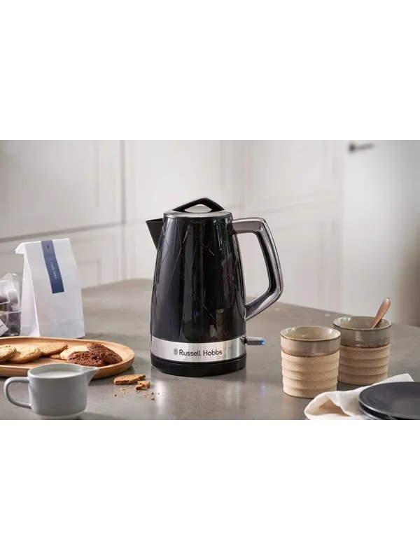 Russell Hobbs Vannkoker Structure Kettle - Gloss black with stainless steel accents - 2400 W