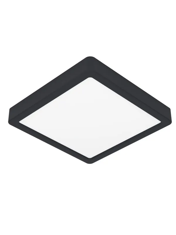 EGLO FUEVA 6 PLAFOND 220X220 CCT 10.5W 1700LM SVART